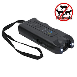 Wewoo Noir Chasse-chien ultrasonique avec 2 lampes de poche