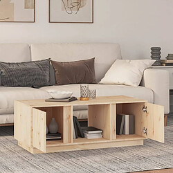 Avis Maison Chic Table basse,Table Console Table d'appoint, Table pour salon 110x50x40 cm Bois massif de pin -MN41277