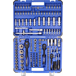 BRILLIANT TOOLS Jeu de douilles de 1/4" 3/8" 1/2" 171 pcs Acier