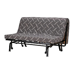 Avis Vente-Unique Canapé convertible BZ 100% coton fermeture assistée, 160x200 cm noir CANYON III