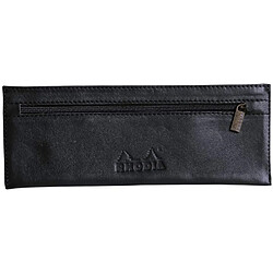 Rhodia 118449C - trousse cuir ePure noir, 22x8,5 cm, cuir véritable