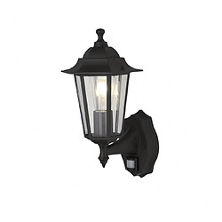 Searchlight Applique de jardin détécteur Alex Verre,moulé Noir mat,Transparent 1 ampoule 37cm