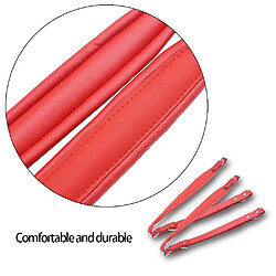 Bandoulière Accordéon En Cuir Véritable Sangles De Ceinture Imperméables Rouge