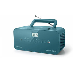 Muse radio portable FM USB bluetooth bleu vert