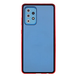 Coque en métal Cadre d'adsorption magnétique rouge pour votre Samsung Galaxy A72 4G/5G