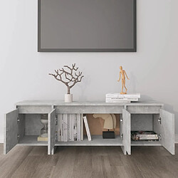 Avis Maison Chic Meuble TV scandinave - Banc TV pour salon Gris béton 120x30x40,5 cm Aggloméré -MN22243