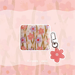 GUPBOO Airpods Coque Housse Étui Protecteur Compatible pour AirPods Pro-Ins peinture à l'huile de style coréen fleur buisson fille