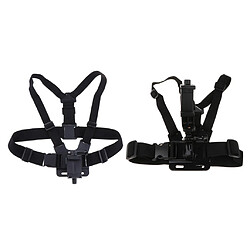 2X Support De Sangle De Harnais De Poitrine Avec Clip De Téléphone Horizontal + Vertical