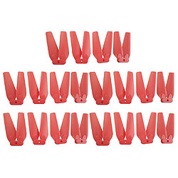 20pcs RC Drone Propeller Props pour E58 S168 JY019 Aéronef à quatre essieux rouge