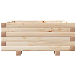 Acheter vidaXL Jardinière 60x60x26,5 cm bois de pin massif