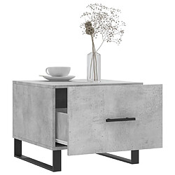 Acheter Maison Chic Table basse,Table Console Table d'appoint, Table pour salon gris béton 50x50x40 cm bois d'ingénierie -MN47501