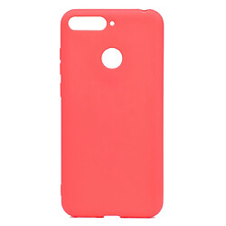 Wewoo Coque Souple Pour Huawei Honor 7A TPU Candy Color Rouge