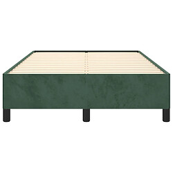 Acheter vidaXL Cadre de lit sans matelas vert foncé 120x200 cm velours