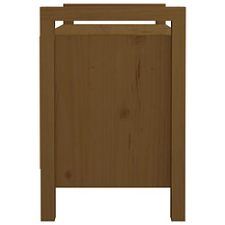 Acheter vidaXL Banc d'entrée Marron miel 80x40x60 cm Bois de pin massif