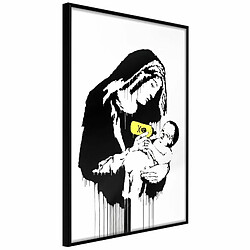 Paris Prix Affiche Murale Encadrée Banksy Toxic Mary 20 x 30 cm Noir