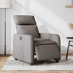 Maison Chic Fauteuil Relax pour salon, Fauteuil inclinable électrique Taupe Tissu -GKD61271