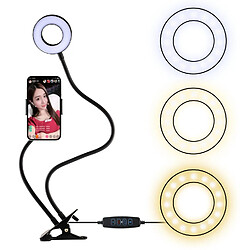 Yonis Ring Light LED Réglable Avec Support Téléphone