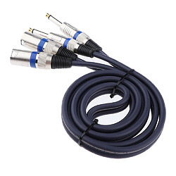 Acheter double câble mâle 6.35mm à double câble audio xlr pour haut-parleur 150cm