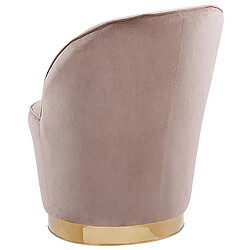 Acheter Beliani Fauteuil ALBY Velours Beige