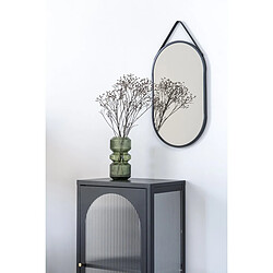 EPIKASA Miroir avec Cadre Trapani, Argent, Métal, 2x35x60 cm pas cher