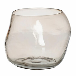 BigBuy Home Vase Taupe Verre 18 x 18 x 14,5 cm