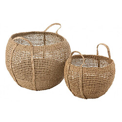 Dansmamaison Set De 2 Panier Tosai Zostere Naturel