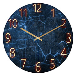 Horloge Murale Suspendue Moderne Horloges En Verre De Quartz De Qualité Silencieuse Sans Coutil B