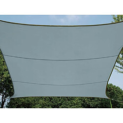 Perel Voile d'ombrage carrée 3,6 m Gris ardoise clair