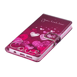 Avis Wewoo étuis en cuir Coque Housse à rabat horizontal, motif lettres et cœur pour Galaxy S10, avec porte-cartes