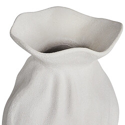 Beliani Vase à fleurs CATTAIL Céramique 40 cm Blanc cassé pas cher