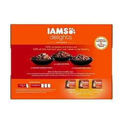 Avis Iams Chat IAMS Delights multibox Saveurs de la Terre en sauce (Land Collection) - Toutes Races - 12x85 g - Pour chat adulte