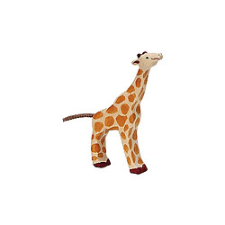 Figurine Holztiger Girafe petite mangeant