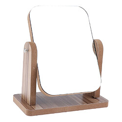 Acheter salle de bains rasage miroir de courtoisie 360 pivotant en bois debout maquillage miroirs vertical