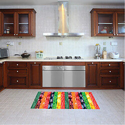 Alter Chemin de cuisine, 100% Made in Italy, Tapis résistant aux taches avec impression numérique, Tapis antidérapant et lavable, Modèle Aarslev, cm 130x52