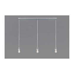 Luminaire Center Suspension Baymont Chrome poli 3 ampoules 28cm