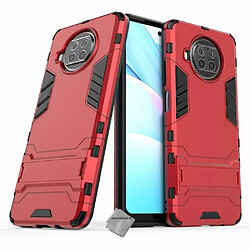 Htdmobiles Coque rigide anti choc pour Xiaomi Mi 10T Lite 5G + film ecran - ROUGE