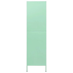 Avis vidaXL Garde-robe Vert menthe 90x50x180 cm Acier