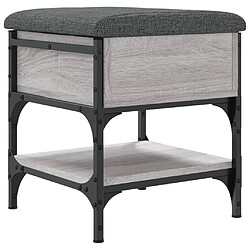 Maison Chic Banc à chaussures | Meuble de rangement à chaussures Meuble d'Entrée sonoma gris 42x42x45 cm bois d'ingénierie -MN12219