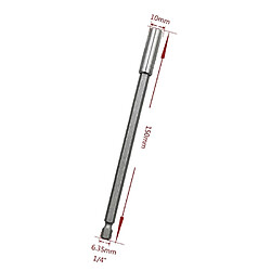 Avis Wewoo 6 PCS 1/4 lot électrique tête haute magnétisme bielle pistolet perceuse douille de tige rallonge joint tournant rapide, longueur: 150mm