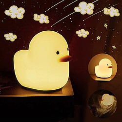 Universal Mignon canard enfant lumineux, courant LED veilleuse avec capteur tactile silicone lampe de chevet rechargeable pour chambre enfant chambre garçon G