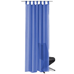 vidaXL Rideau occultant 2 pcs Voile 140 x 245 cm Bleu royal