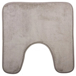 Tapis Contour WC Mémoire 48x48cm Taupe