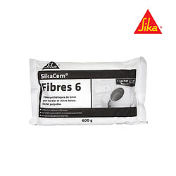 Fibres structurelles micro-synthétiques SIKA SikaCem Fibre 6 - 600g