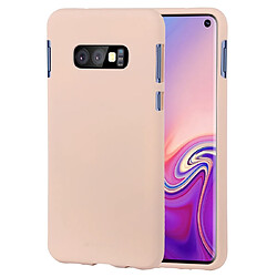 Wewoo Coque Souple Étui en TPU SOFT FEELING Liquid pour Galaxy S10e abricot