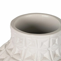 BigBuy Home Vase Blanc Céramique 22 x 22 x 41 cm