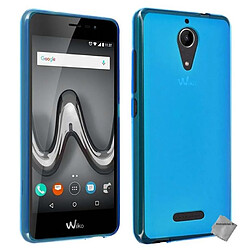 Htdmobiles Coque silicone gel fine pour Wiko Tommy 2 Plus + film ecran - BLEU