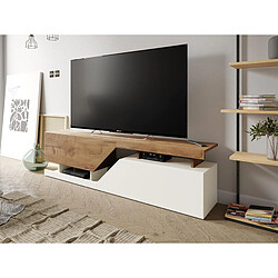 Bestmobilier Pitt - meuble TV - 160 cm - style industriel