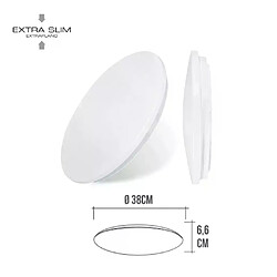 Edm Plafonnier Circulaire Extra-Plat 24W 1680lm (100W) - Blanc Naturel 4000K