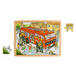 Bigjigs Toys Grand puzzle de camion de pompiers