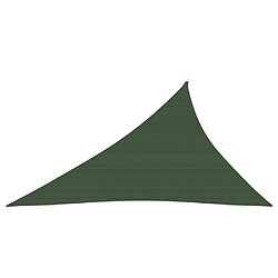 Helloshop26 Voile toile d'ombrage parasol 160 g/m² PEHD 4 x 5 x 6,8 m vert foncé 02_0009435